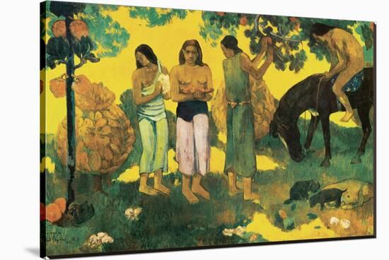 Rupe Rupe (Fruit Gathering in Tahiti)-Paul Gauguin-Stretched Canvas