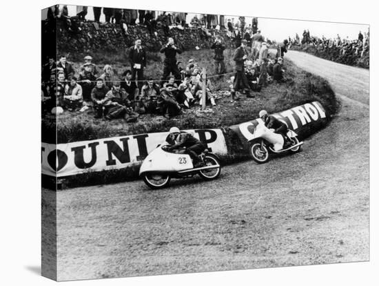 Rupert Hollaus on Bike Number 23, Carlo Ubbiali on Bike Number 7, 1954-null-Premier Image Canvas