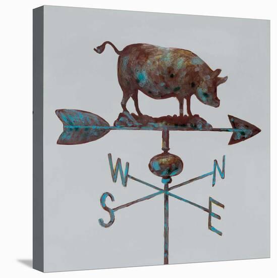 Rural Relic Pig-Arnie Fisk-Stretched Canvas