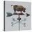 Rural Relic Pig-Arnie Fisk-Stretched Canvas