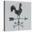 Rural Relic Rooster-Arnie Fisk-Stretched Canvas