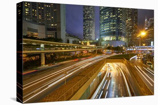 Rush hour traffic in Central, Hong Kong Island, Hong Kong, China, Asia-Fraser Hall-Premier Image Canvas