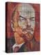 Russia, Black Sea Coast, Sochi, Riviera Park, Revolutionary Mosaic of Vladimir Lenin-Walter Bibikow-Premier Image Canvas