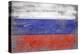 Russia Country Flag - Barnwood Painting-Lantern Press-Stretched Canvas