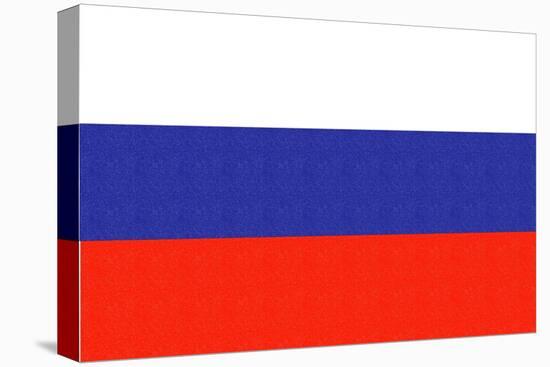 Russia Country Flag - Letterpress-Lantern Press-Stretched Canvas