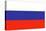 Russia Country Flag - Letterpress-Lantern Press-Stretched Canvas