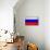 Russia Flag Design with Wood Patterning - Flags of the World Series-Philippe Hugonnard-Stretched Canvas displayed on a wall
