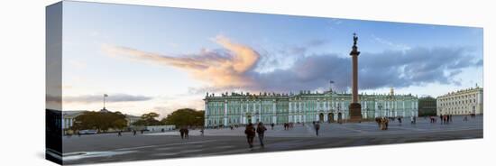 Russia, Saint Petersburg, Palace Square, Alexander Column and the Hermitage, Winter Palace-Gavin Hellier-Premier Image Canvas