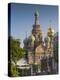 Russia, St. Petersburg, Center, Church of the Saviour of Spilled Blood on Griboedov Canal-Walter Bibikow-Premier Image Canvas