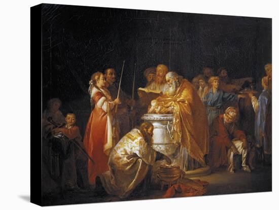 Russian Baptism, 1765-Jean-Baptiste Le Prince-Premier Image Canvas