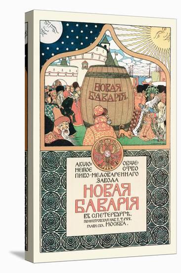 Russian Beer Advertisement-Ivan Bilibin-Stretched Canvas