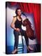 Russian Cellist Nina Kotova in Casual Full Length Portrait with Her Cello-Ted Thai-Premier Image Canvas