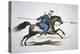 Russian Don Cossack, C.1820 (W/C on Paper)-T. Kelly-Premier Image Canvas