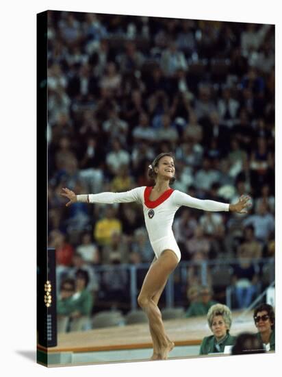 Russian Gymnast Olga Korbut Performing Floor Exercises at Summer Olympics-John Dominis-Premier Image Canvas