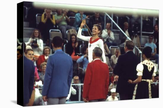 Russian Gymnast Olga Korbut Winner at the 1972 Summer Olympic Games in Munich, Germany-John Dominis-Premier Image Canvas