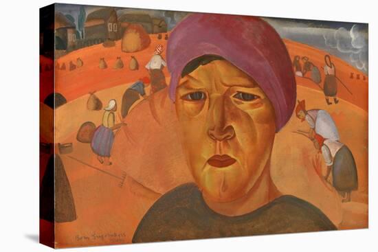 Russian Peasant Woman (From the Series Les Visages De Russi), 1923-Boris Dmitryevich Grigoriev-Premier Image Canvas