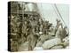 Russian pilgrims to Jerusalem aboard vessel in Beirut harbour, 1903-Carlton Harlow Graves-Premier Image Canvas