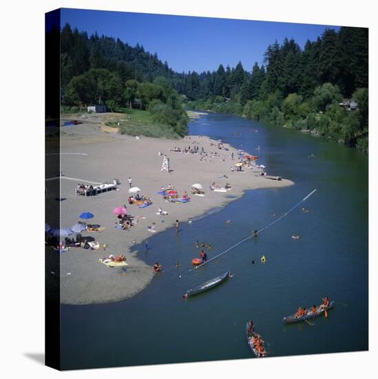 Russian River at Monte Rio, Sonoma County, California, USA-Christopher Rennie-Premier Image Canvas