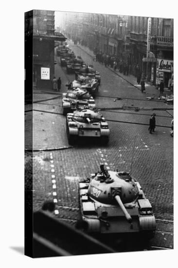 Russian Tanks on Budapest Street in 1956-null-Premier Image Canvas