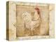 Rustic Farmhouse Rooster I-Kimberly Poloson-Stretched Canvas