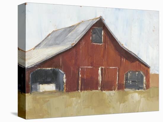 Rustic Red Barn I-Ethan Harper-Stretched Canvas