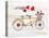 Rustic Valentine Bicycle-Kathleen Parr McKenna-Stretched Canvas