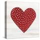 Rustic Valentine Heart I-Kathleen Parr McKenna-Stretched Canvas