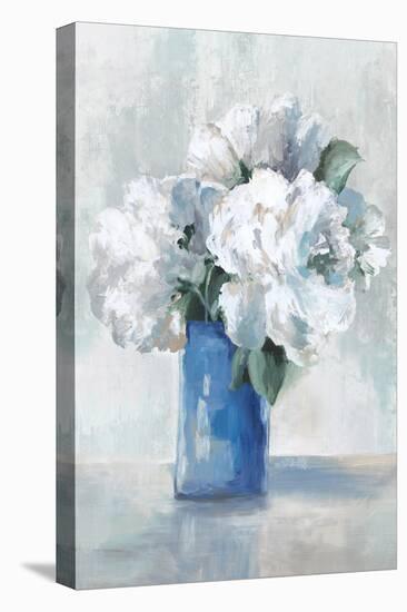 Rustic White Flowers-Alex Black-Stretched Canvas