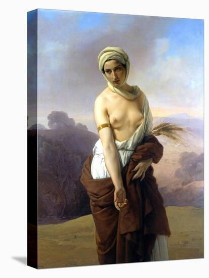 Ruth. Painting by Francesco Hayez. 1853. Musei Civici, Bologna.-Francesco Hayez-Premier Image Canvas