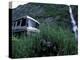 RV and Bridal Veil Falls in Keystone Canyon, Valdez, Alaska, USA-Paul Souders-Premier Image Canvas