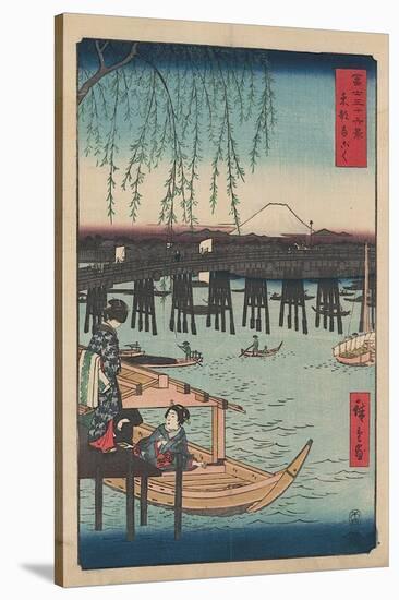 Ryogoku-Ando Hiroshige-Stretched Canvas