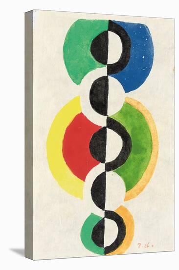 Rythme, C.1932 (Gouache, W/C & Brush & Ink on Japon Nacré Paper)-Robert Delaunay-Premier Image Canvas