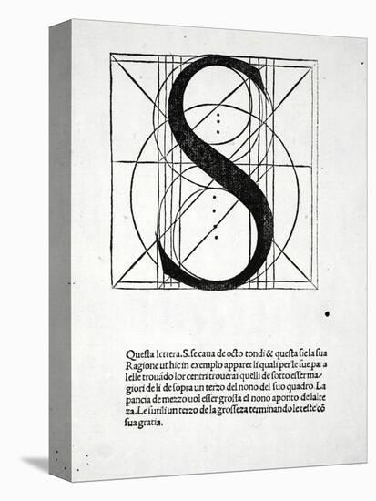 S, Illustration from 'Divina Proportione' by Luca Pacioli (C.1445-1517), Originally Pub. Venice,…-Leonardo da Vinci-Premier Image Canvas