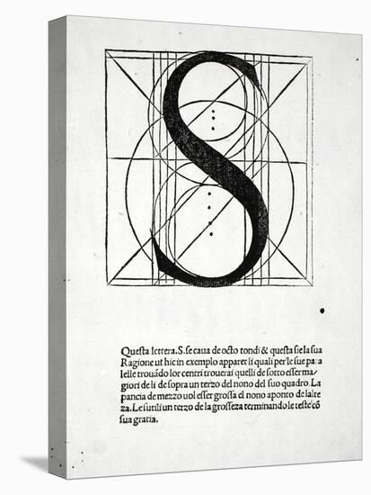 S, Illustration from 'Divina Proportione' by Luca Pacioli (C.1445-1517), Originally Pub. Venice,…-Leonardo da Vinci-Premier Image Canvas