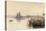 S. Maria della Salute & the Doge's Palace from across the Bacino at Sunset-Edward Lear-Premier Image Canvas