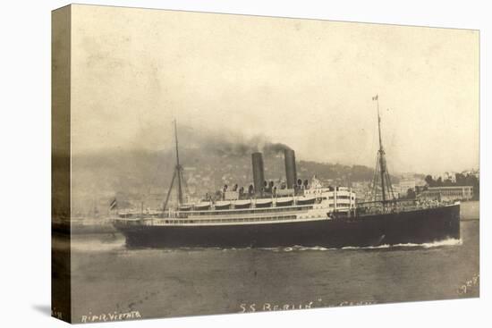 S.S. Berlin in Genua, Lloyd Bremen, Dampfschiff-null-Premier Image Canvas