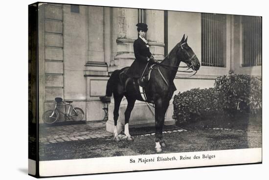 Sa Majesté Élisabeth, Reine Des Belges, Auf Dem Pferd-null-Premier Image Canvas