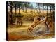 Sabre-toothed Cats Fighting-Mauricio Anton-Premier Image Canvas