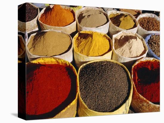 Sacks of Spices, Ouarzazate Market, Morocco, North Africa-Bruno Morandi-Premier Image Canvas