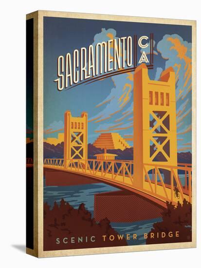 Sacramento, California: Scenic Tower Bridge-Anderson Design Group-Stretched Canvas