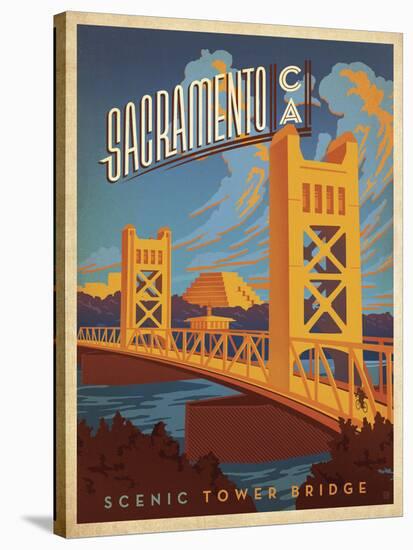 Sacramento, California: Scenic Tower Bridge-Anderson Design Group-Stretched Canvas