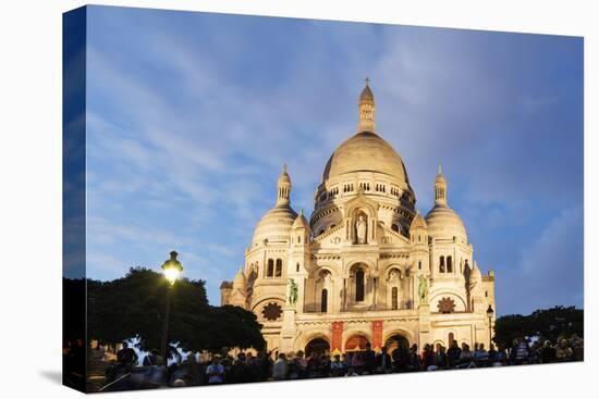 Sacre Coeur Basilica, Montmartre, Paris, France, Europe-Christian Kober-Premier Image Canvas