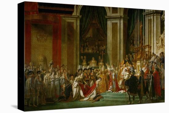 Sacre De Napoleon (Coronation) in Notre-Dame De Paris by Pope Pius VII, December 2, 1804-Jacques-Louis David-Premier Image Canvas