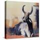 Sacred Cow, Bhuj, 1996 (Oil on Paper)-Mark Adlington-Premier Image Canvas