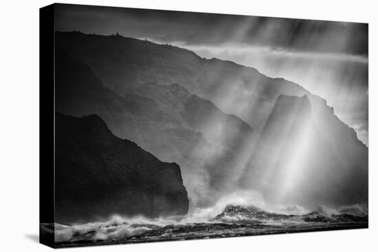 Sacred Light and Waves at the Na Pali Coast, Kauai Hawaii-Vincent James-Premier Image Canvas