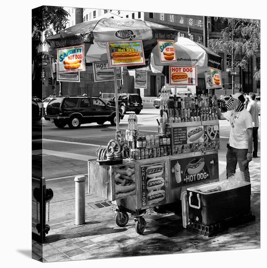 Safari CityPop Collection - NYC Hot Dog with Zebra Man II-Philippe Hugonnard-Premier Image Canvas