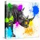 Safari Colors Pop Collection - Rhino Portrait II-Philippe Hugonnard-Premier Image Canvas