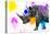 Safari Colors Pop Collection - Rhino Portrait VII-Philippe Hugonnard-Premier Image Canvas