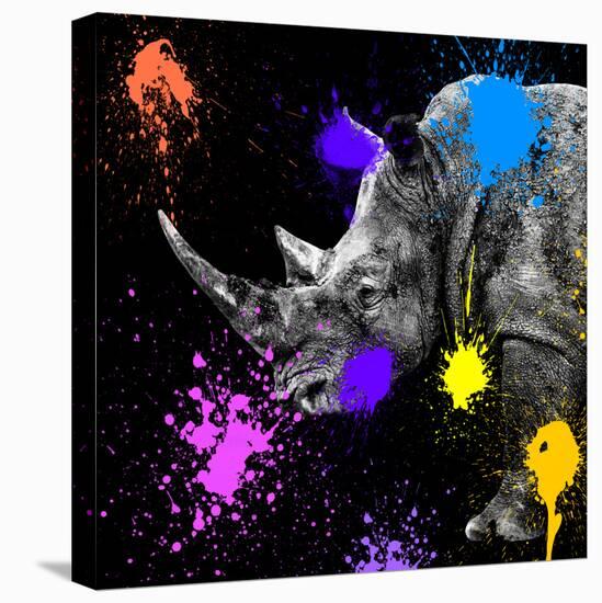 Safari Colors Pop Collection - Rhino Portrait-Philippe Hugonnard-Premier Image Canvas