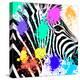 Safari Colors Pop Collection - Zebra Portrait-Philippe Hugonnard-Premier Image Canvas